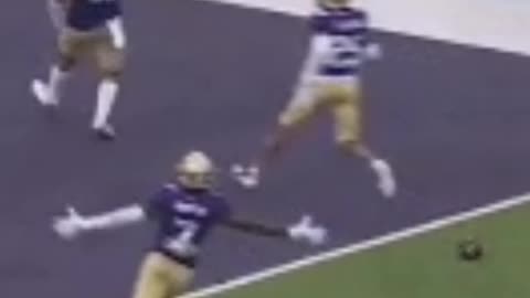 GUTS ARE PUNNNCHED AS MISTAKE IS REVEALED #cfb #footballhighlights #pick6 #INTERCEPTION #huskies