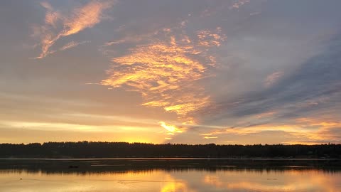 Sunrise clouds