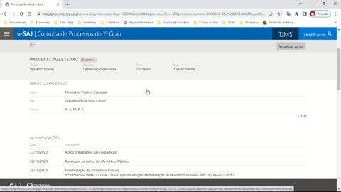 Como Visualizar anonimamente a íntegra do Processo Dourados MS