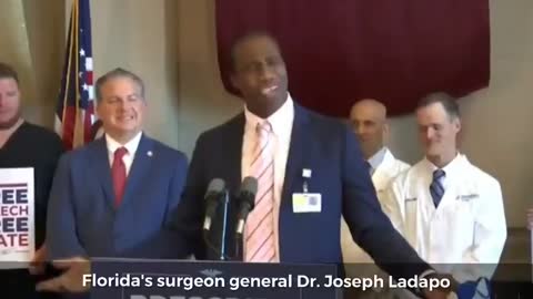 FLORIDA'S SURGEON GENERAL DR. JOSEPH LADAPO EXPLAINING FACE MASKS DO NOTHING, IT'S ALL THEATRE