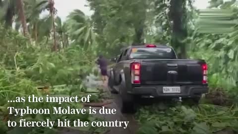 Typhoon Molave lashes the Philippines