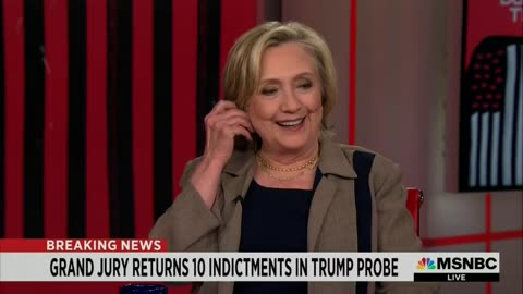 Hillary and Rachel Maddow share a laugh over 10 sealed indictments returned against Trump