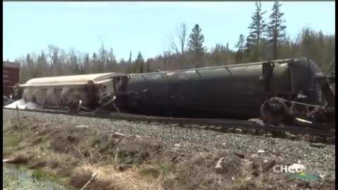 10 carriages derail after train accident in Canada