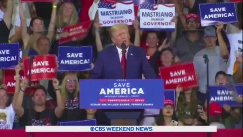 Breaking News today, Trump takes aim at Biden at labour day rally in Pennsylvania a crucial swing state in midterm