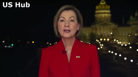 Kim Reynolds delivers the Republican response to President Biden’s 2022 State of the Union address.