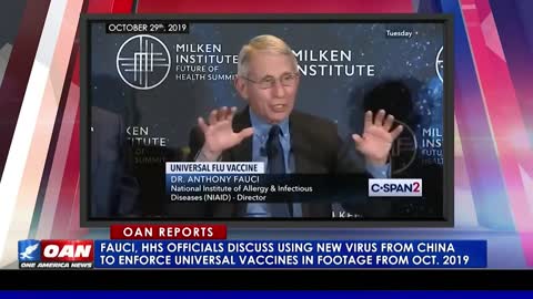 Fauci & HHS Officials Discuss Using New Virus From China to mandate Vaccines back in 2019