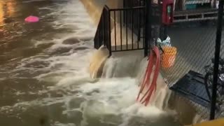 Floods in Chicago have turned the city into a giant river