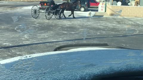Check Out This Amazing Amish Buggy Drifting