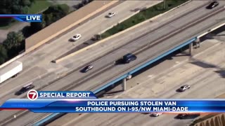 Pursuit of a stolen van