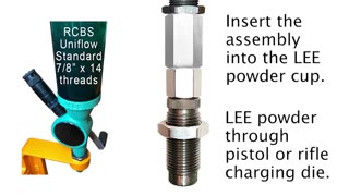 Universal Perfect Powder Measure Adapter™ from Gun-Guides