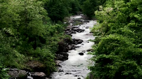 Mountain Scene With River