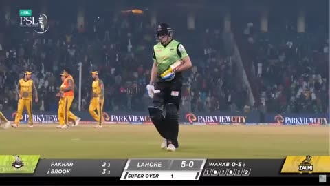 Super Over - Lahore Qalandars vs Peshawar Zal