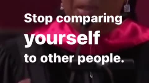 Stop comparing yourself to anyone!