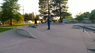 Skate park drone footage