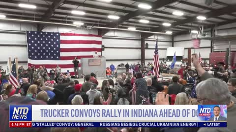Trucker Convoys Rally in Indiana Ahead of DC