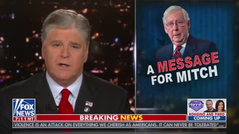 Sean Hannity calls on Mitch McConnell to step down as GOP Senate leader