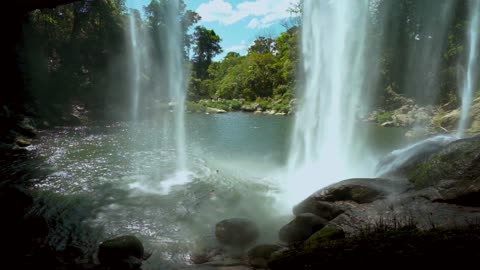 Relaxing Waterfall Sounds for Sleep 🖤🖤🖤