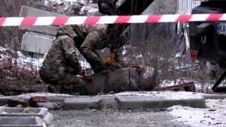 Russian missile fragments hit homes outside Kyiv
