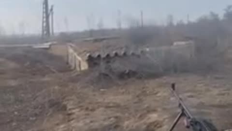 Footage of an Islamic Pro Russian Soldier Shooting Down a Drone in Ukraine