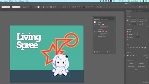 How to add a stroke line around the outside of text or shapes in Illustrator