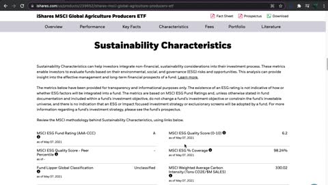 VEGI ETF Introduction (Agriculture)