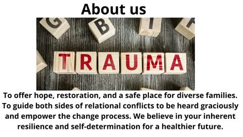 Trauma Therapy Toronto-Healing Wings Family Therapy Services