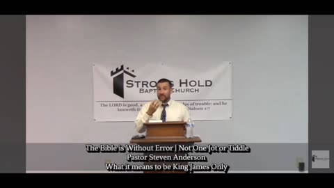 The Bible is Without Error | Not One Jot or Tiddle | Pastor Steven Anderson