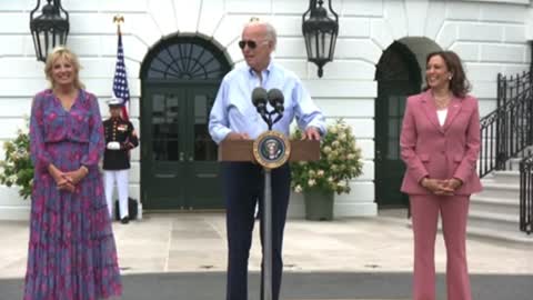 Biden: "Every time I hear 'Hail to the Chief' I wonder 'Where the hell is he?'"