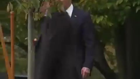 GARDEN TOOL: Watch Joe Get Lost in White House Garden After Tree Planting Ceremony