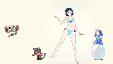 Mercury Bikini Sailo Moon Pokémon dancing POKÉDANCE #mmd #SailorMercury #SailorMoon