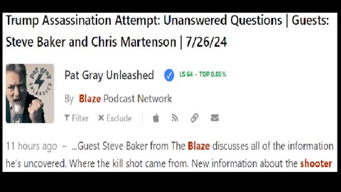 Steve Baker w/ Pat Gray - Unanswered Questions on J13, Backstory - 7/26 Pt.1