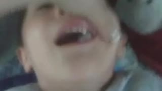 Kid Gets Dime Stuck Between His Teeth