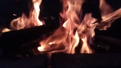 How beautiful the fire burns.