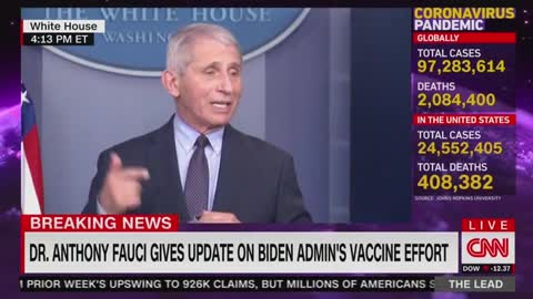 Dr. Fauci Fact Checks Joe Biden's Anti-Trump Claim on First Day!