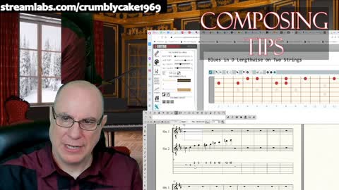 Composing for Classical Guitar Daily Tips: Lengthwise Blues Scale in D