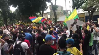 Avanzan las marchas de la tarde: Siga minuto a minuto lo que sucede en Bucaramanga