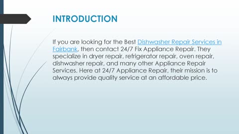 Best Dishwasher Repair Services in Fairbank