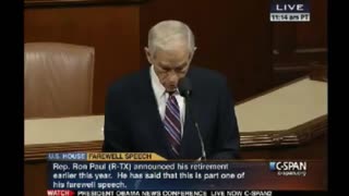 Congressman Ron Paul Farewell Address to Congress (Complete Speech 11_14_2012)