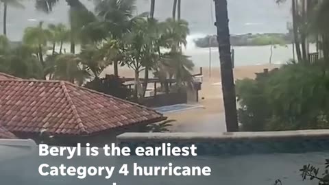 "Historic Hurricane Beryl Hits Carriacou: Earliest Category 4 on Record!"
