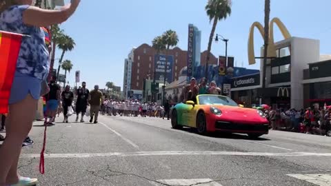 Hollywood pride parade sponsored by Tik Tok