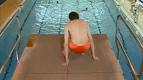 Mr Bean Funny 😂 Swimming Pool Scene