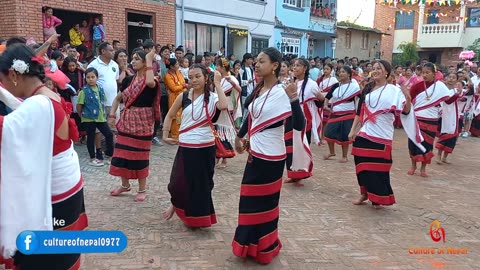 Dhimme Dance, Sindur Jatra, Naulin Bhadrakali Jatra, Chunikhel, Budanilkantha, Kathmandu. 2081