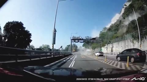 Massive boulder smashes car in Earthquake