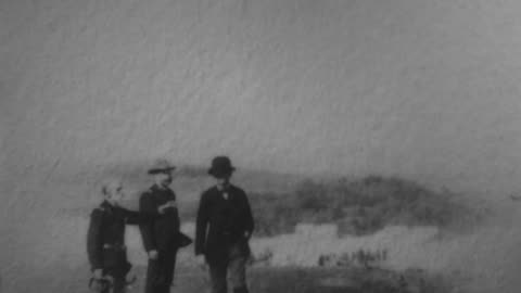 General Wheeler & Secretary Alger (1898 Original Black & White Film)