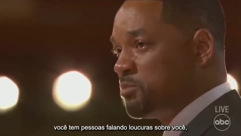 O discurso hipócrita de Will Smith após agredir FISICAMENTE Chris Rock no Oscar Awards (legendado)