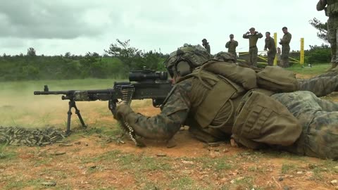 U.S. Marines; Live-Fire Range with Advanced Weapons