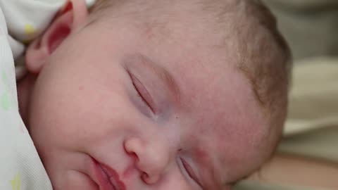 Close up Shot of a Baby Sleeping