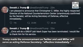 Trump replaces Esper as Defense secretary