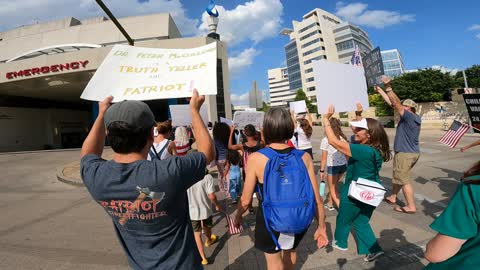 Stop The Mandate Protest Dallas TX August 7, 2021