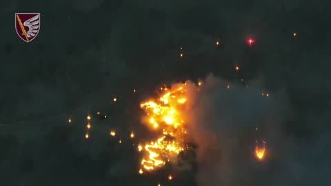 Russian Assault Group is Annihilated by Ukrainian Drones(Beautiful Explosions of Russian APCs)